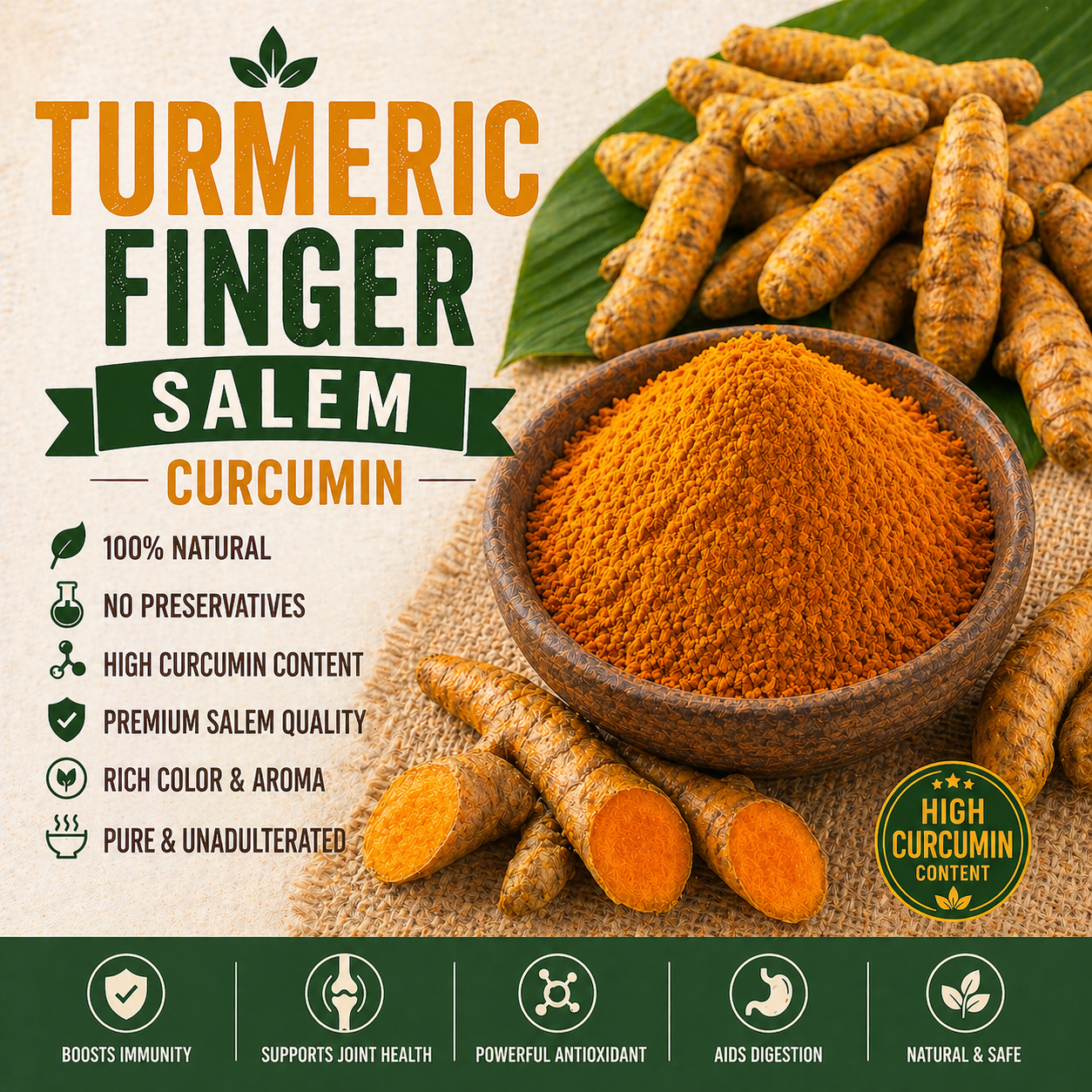 Turmeric Salem Finger