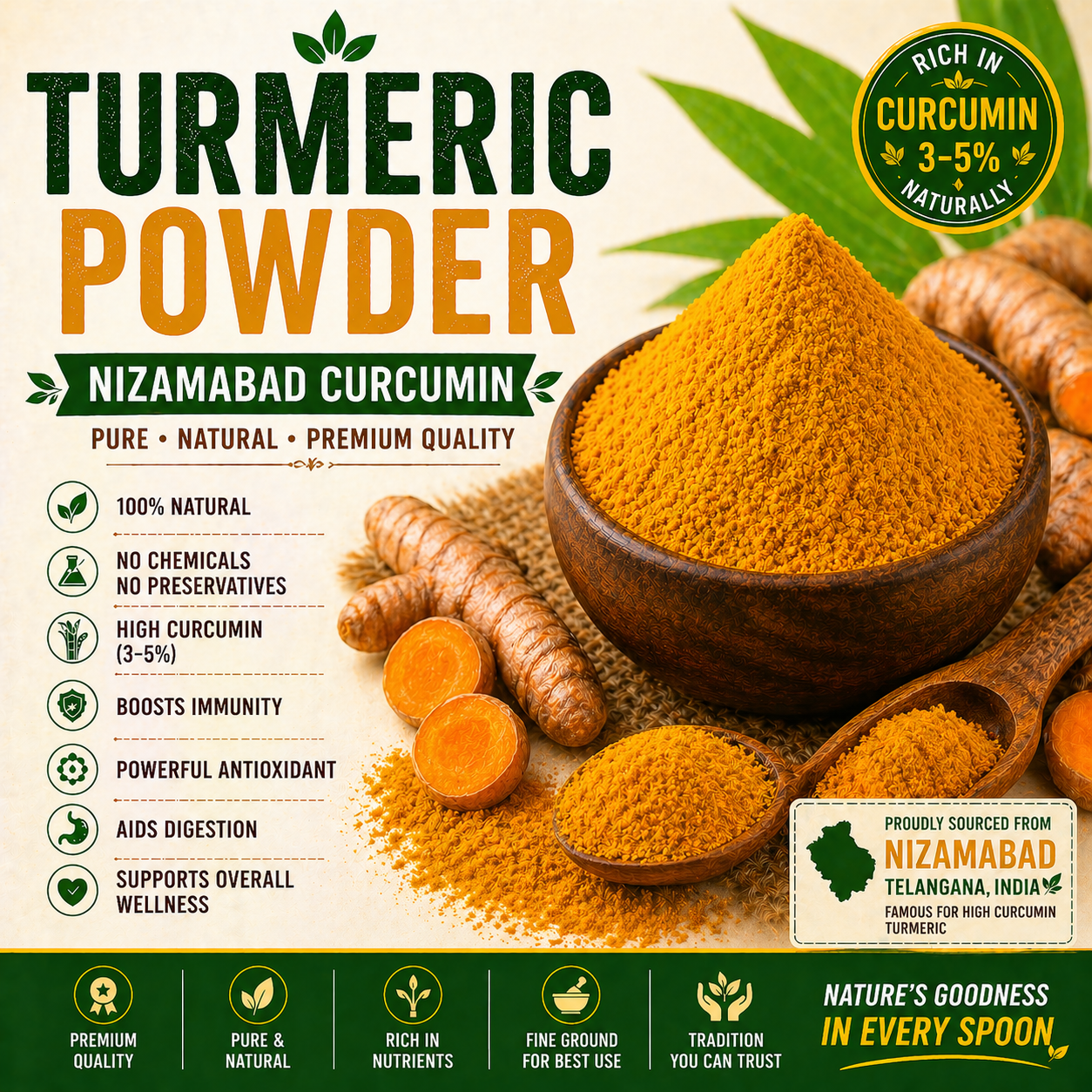 Nizamabad Turmeric Powder