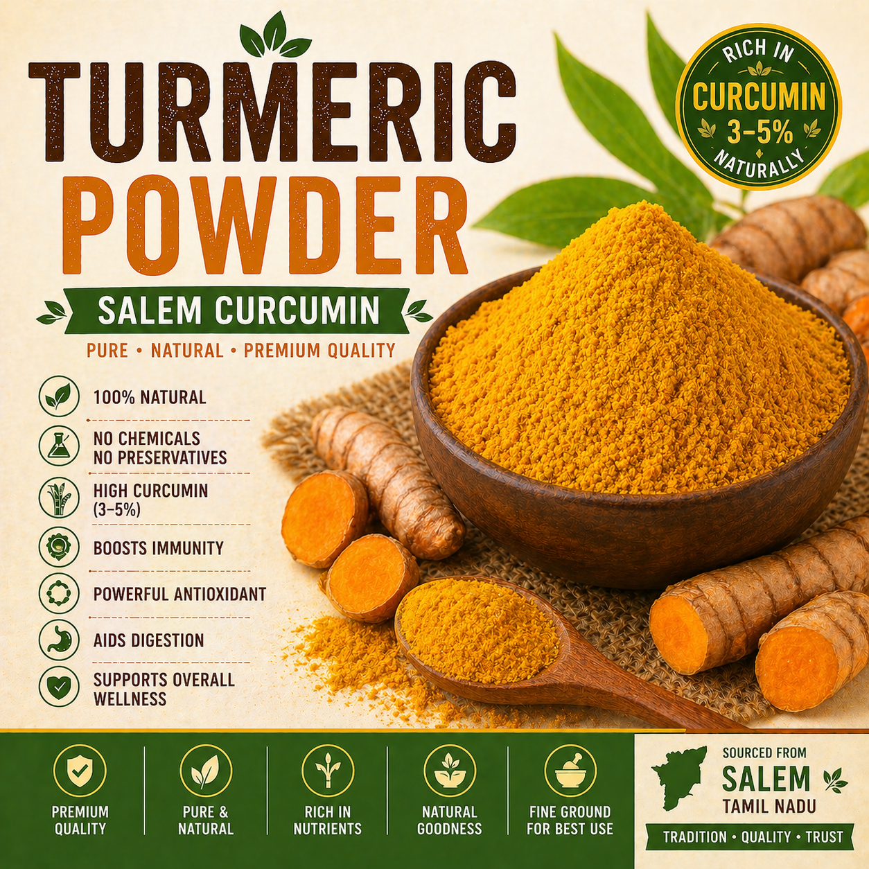 Salem Turmeric Powder